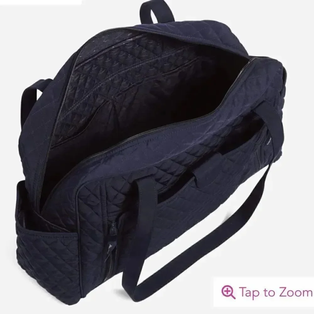 Vera Bradley Factory Style Baby Bag in Microfiber Classic Navy NWT